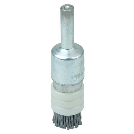 Weiler 1/2" Banded Nylox End Brush, .035/180SC Crimped Fill 11161